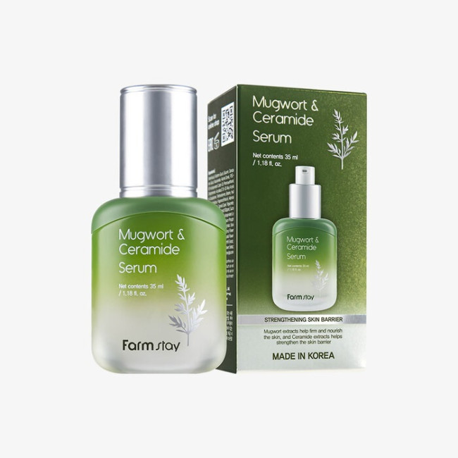 Сыворотка для лица с экстрактом полыни и керамидами Farmstay Mugwort Ceramide Serum 35ml, фото 3 Сыворотка для лица с экстрактом полыни и керамидами Farmstay Mugwort Ceramide Serum 35ml, фото 3